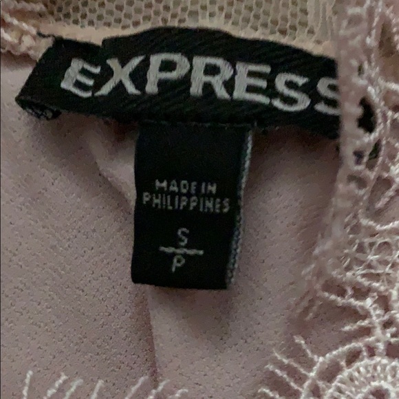 Express sleeveless lace tank- pink - Picture 4 of 7